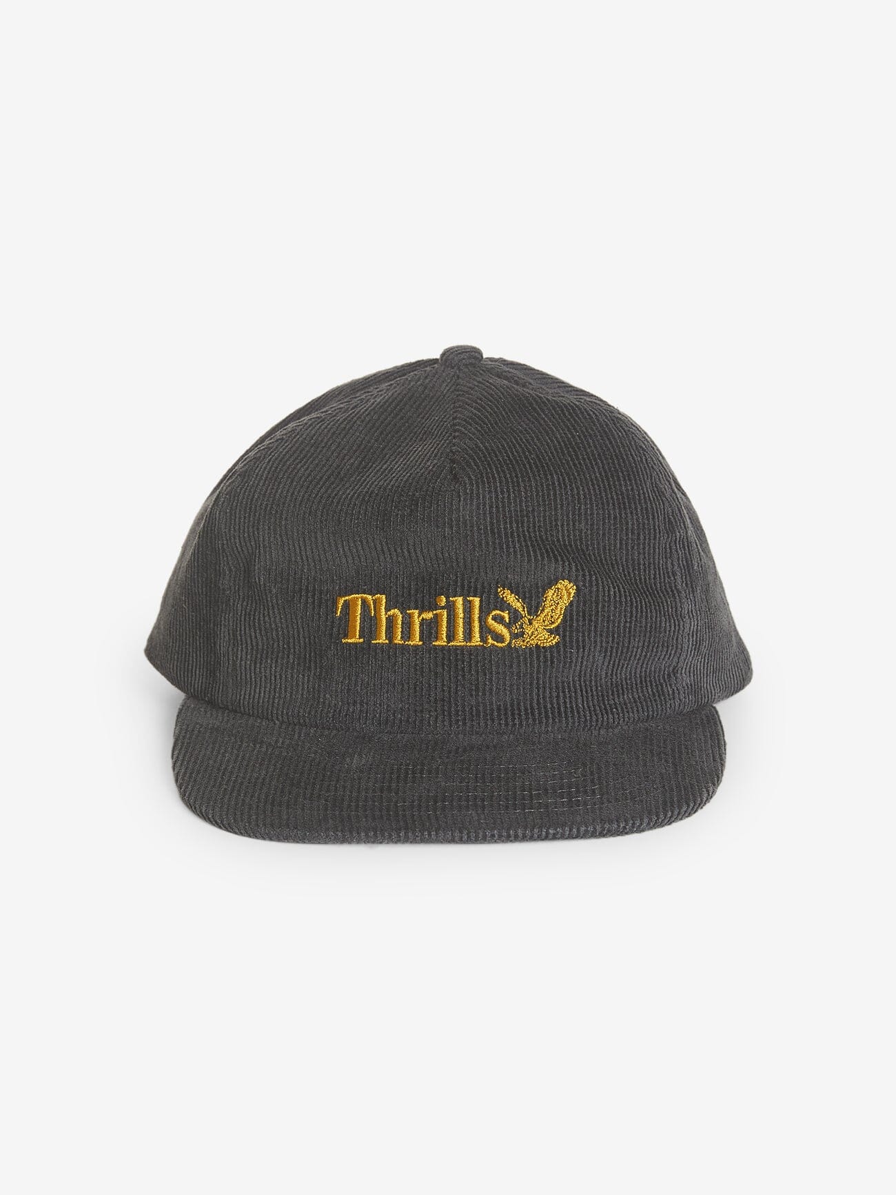 Thrills Workwear 5 Panel Cap - Dark Charcoal One Size