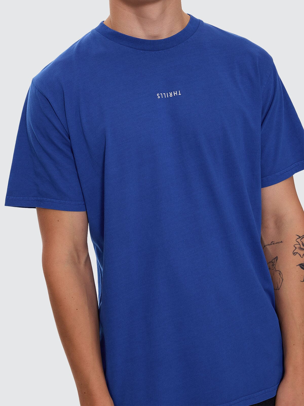 Minimal Thrills Merch Fit Tee - New Royal XS