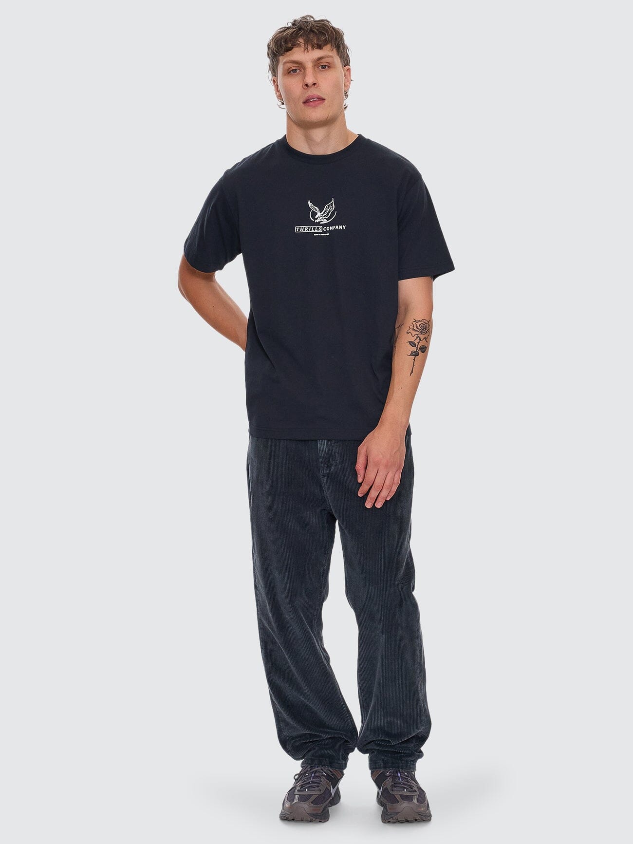 Glory Merch Fit Tee - Washed Black XS