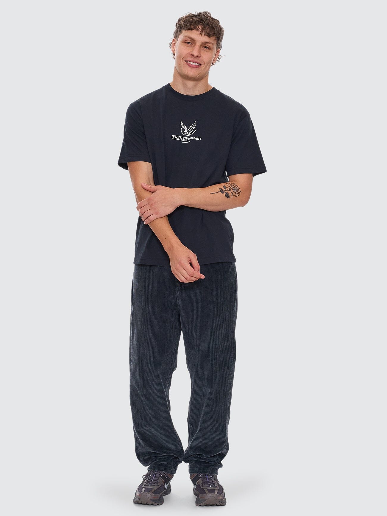 Glory Merch Fit Tee - Washed Black XS