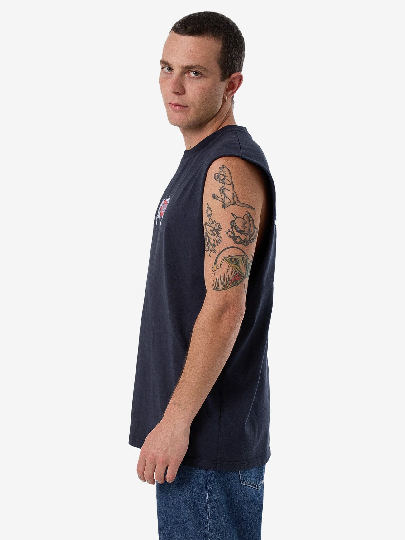 Decisions Merch Fit Muscle Tee - Total Eclipse XS