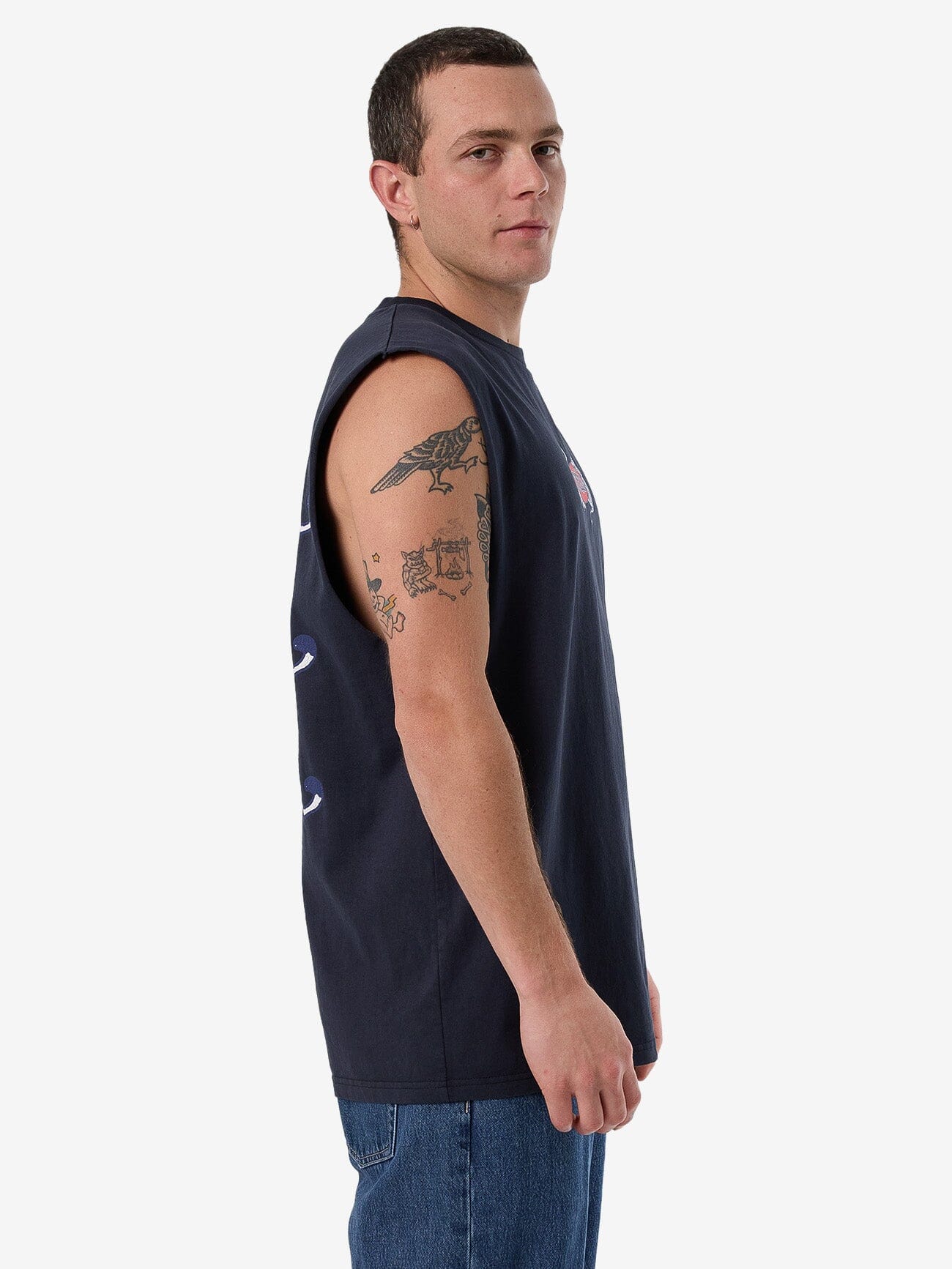 Decisions Merch Fit Muscle Tee - Total Eclipse XS