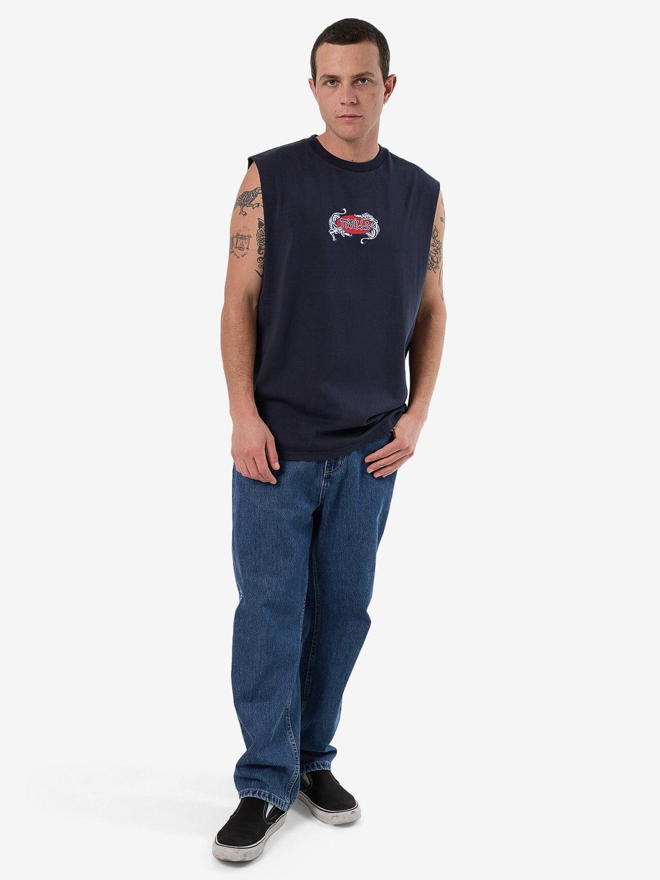 Decisions Merch Fit Muscle Tee - Total Eclipse XS