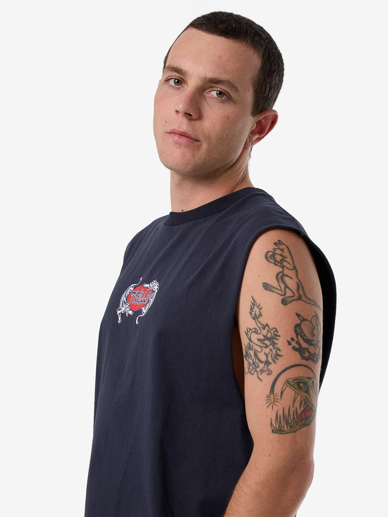 Decisions Merch Fit Muscle Tee - Total Eclipse XS