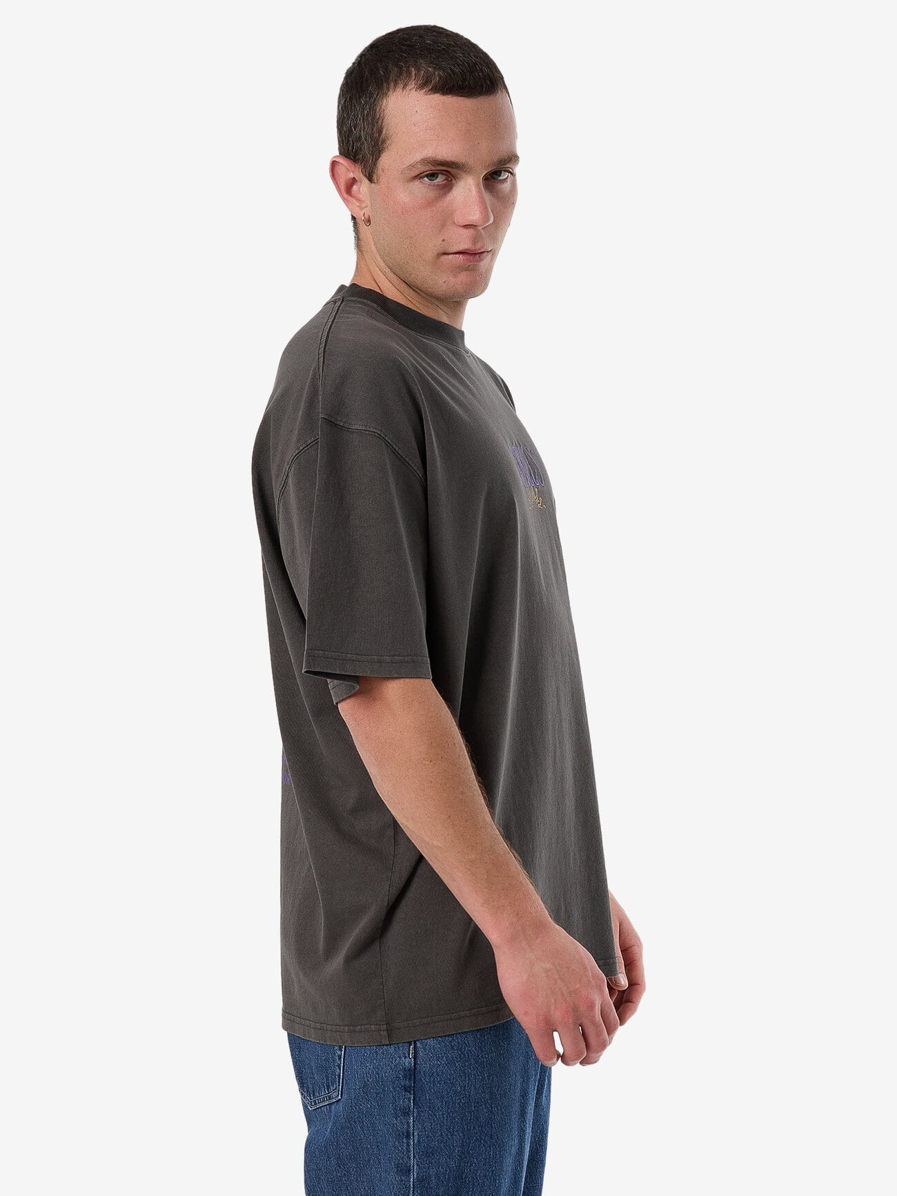Powerful Security & Success Box Fit Oversize Tee - Merch Black