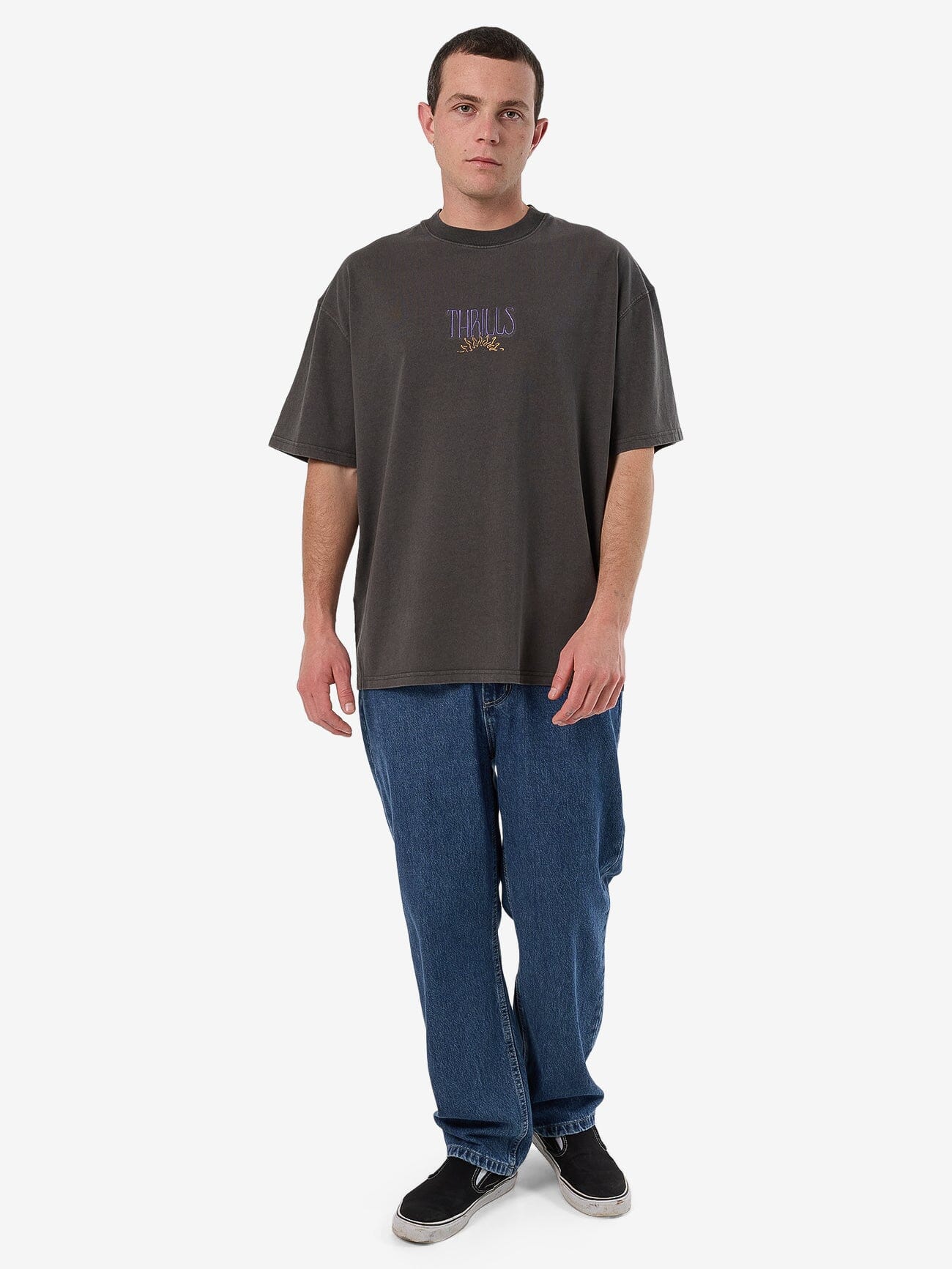 Powerful Security & Success Box Fit Oversize Tee - Merch Black