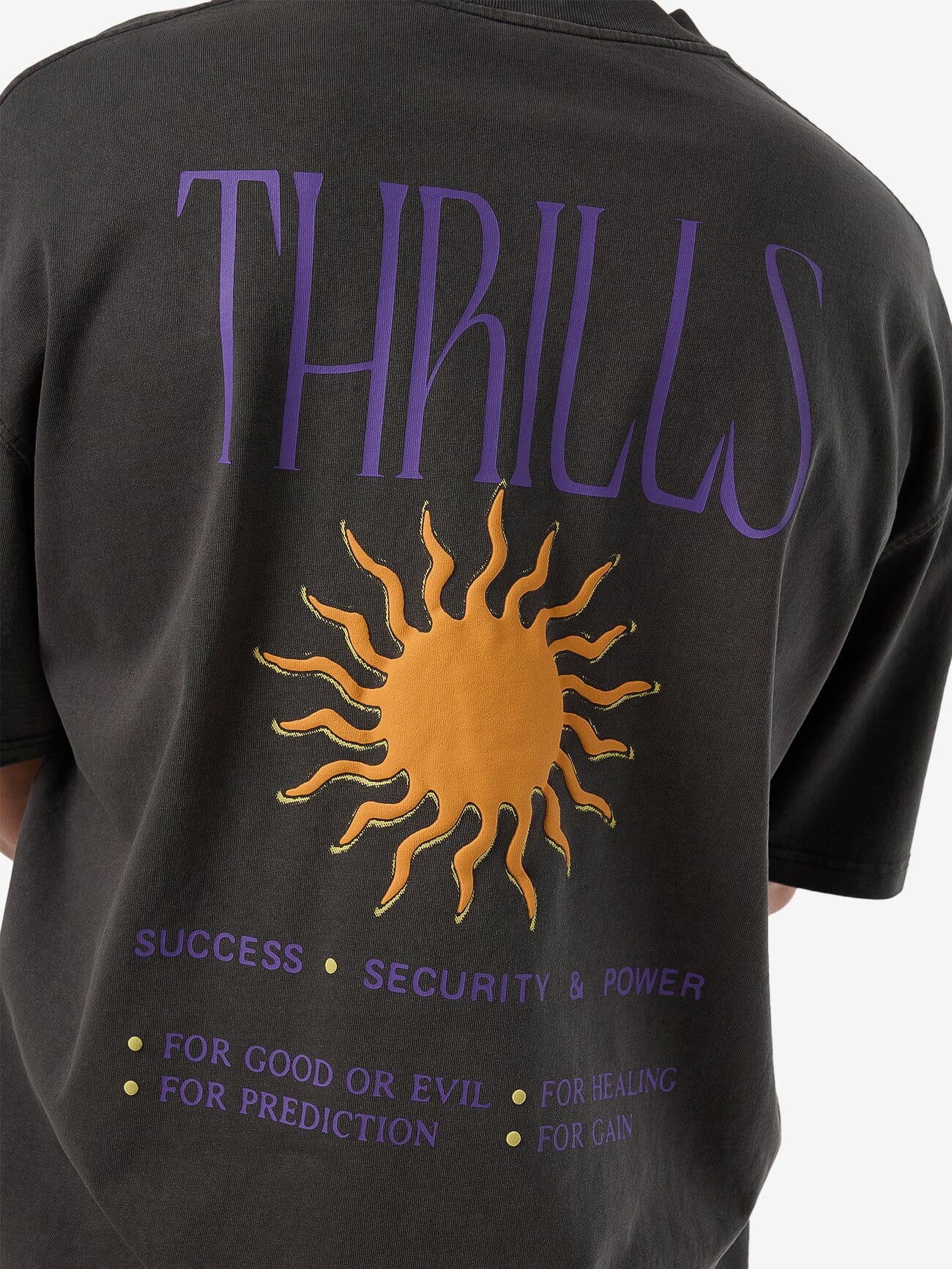 Powerful Security & Success Box Fit Oversize Tee - Merch Black