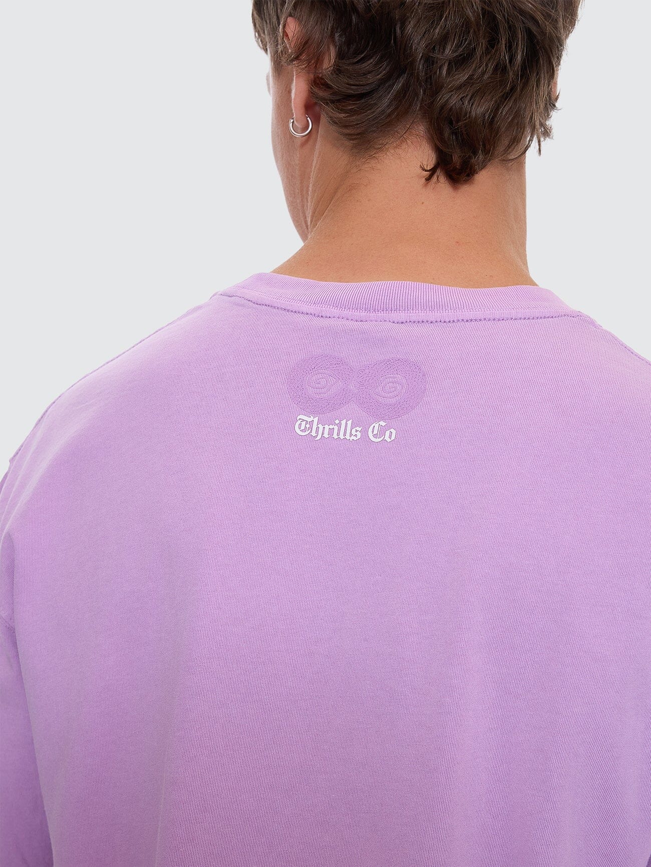 Lighten Up Box Fit Oversize Short Tee - Sheer Lilac XS