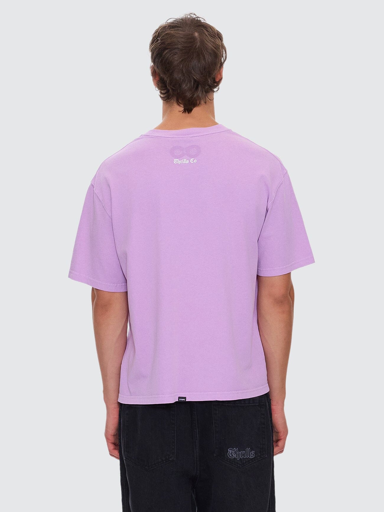 Lighten Up Box Fit Oversize Short Tee - Sheer Lilac XS