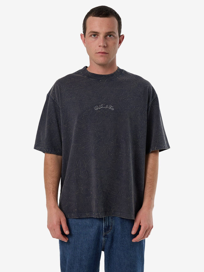 Vanished Box Crop Tee - India Ink