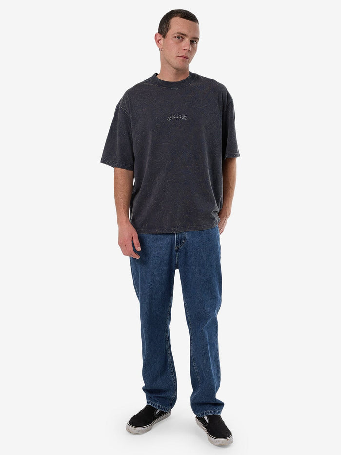 Vanished Box Crop Tee - India Ink