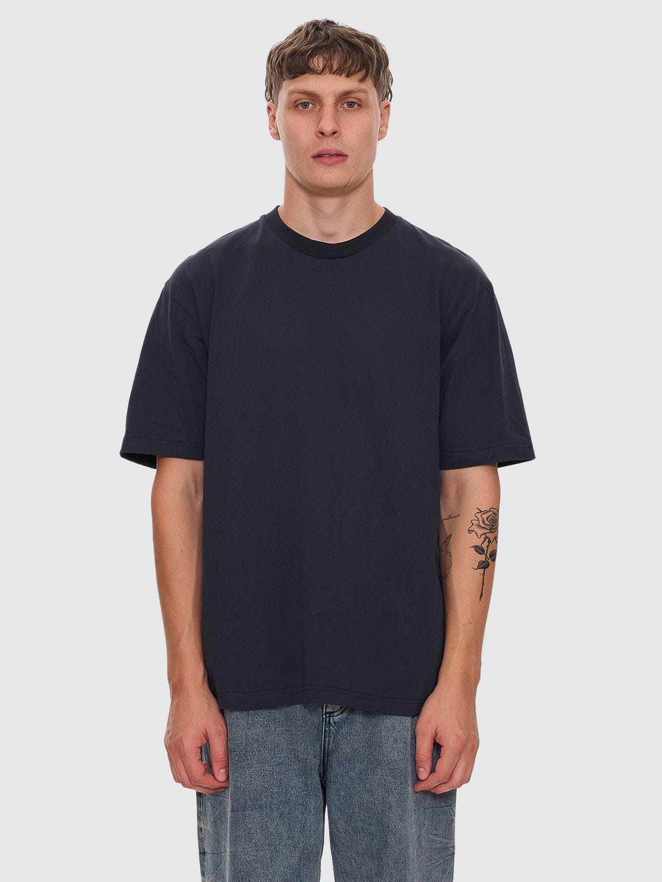 Thrills Military Oversize Fit Tee - Faded Black XS