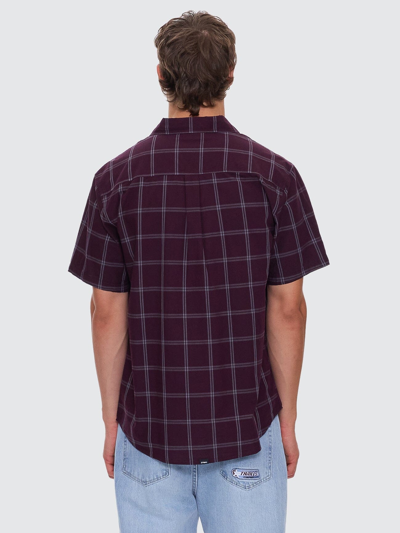 Whats Really Going On Short Sleeve Shirt - Deep Plum XS