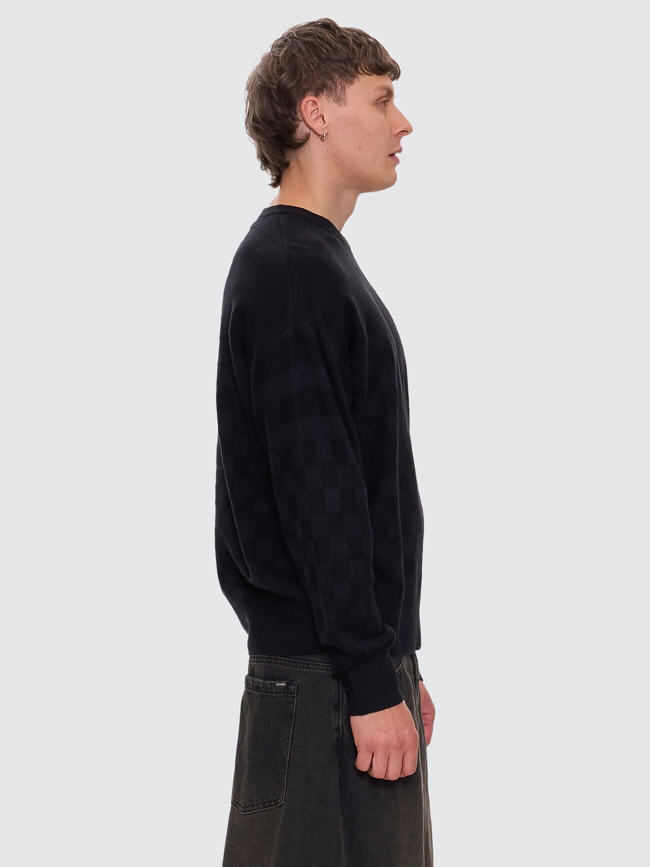 Lifted Spirits Crew Knit - Black XS