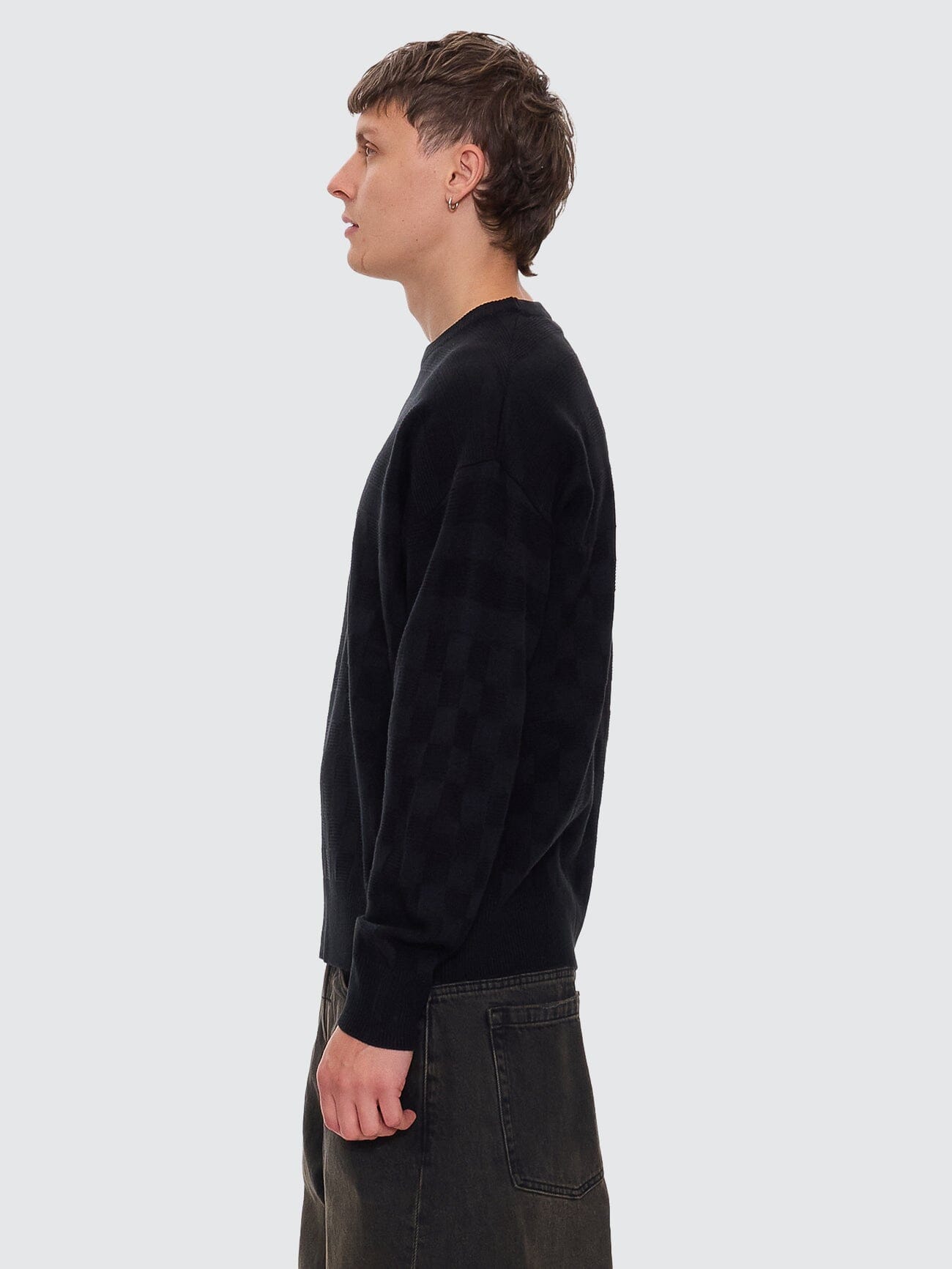 Lifted Spirits Crew Knit - Black XS