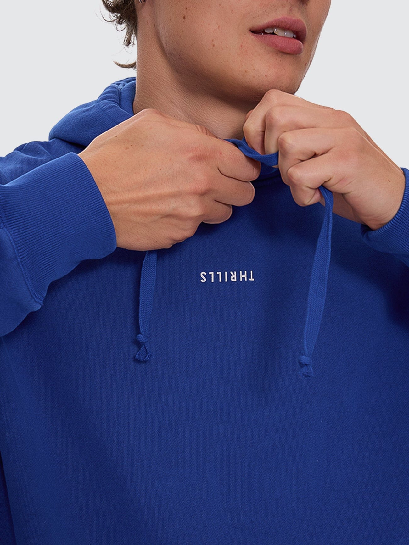 Minimal Thrills Slouch Pull On Hood - New Royal XS