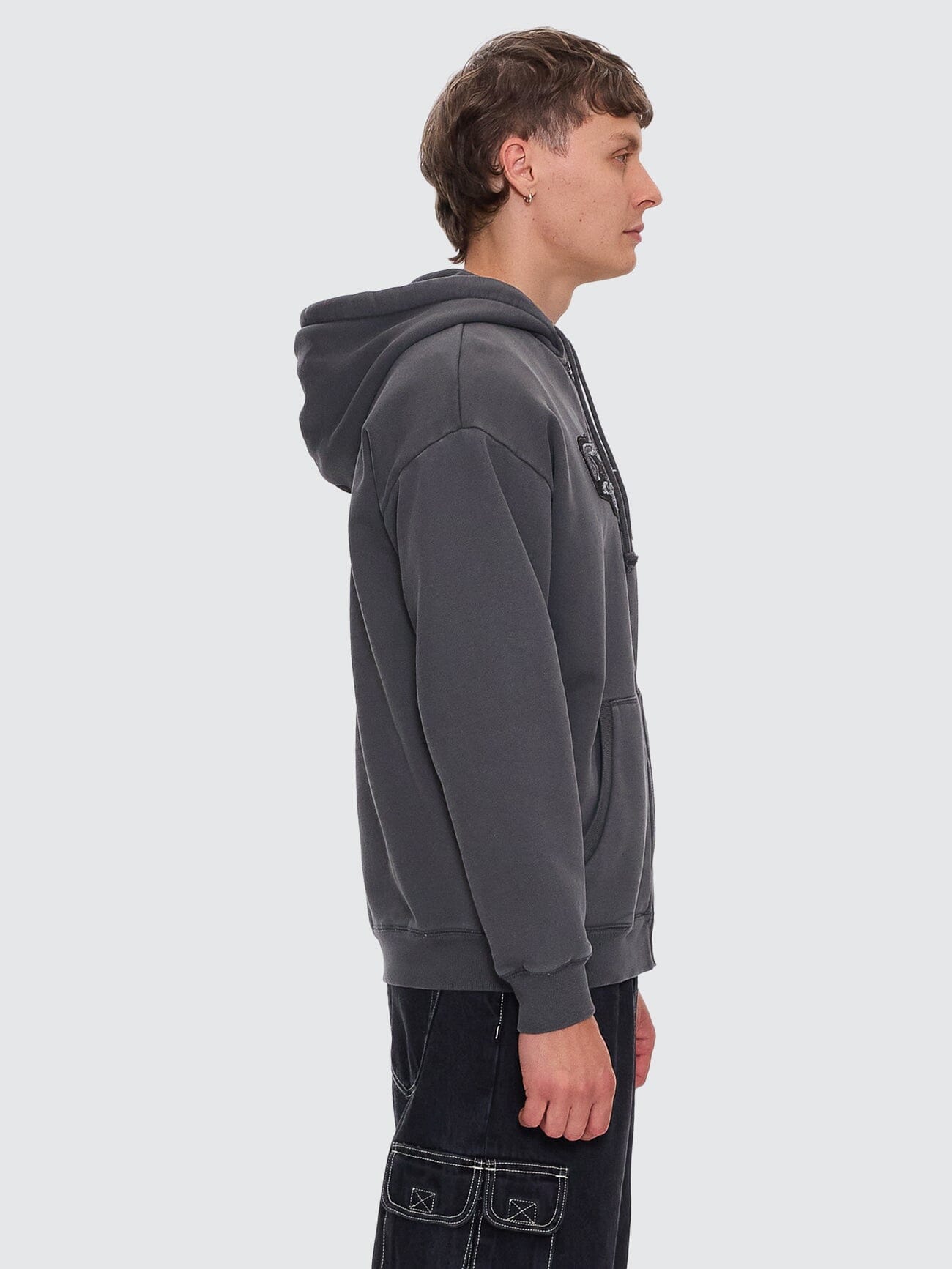 Starpower Zip Hood Fleece - Merch Black XS