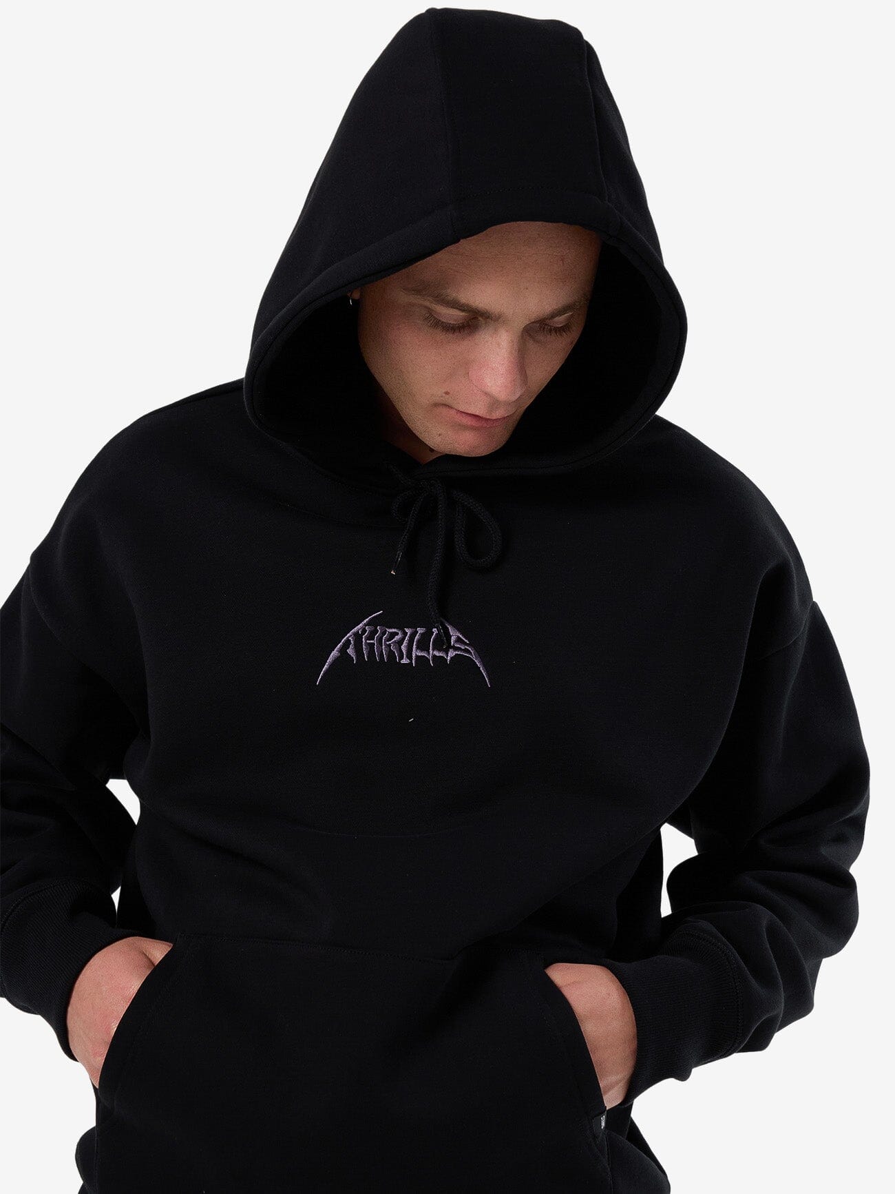 Do Not Limit Your Mind Slouch Pull On Hood - Black
