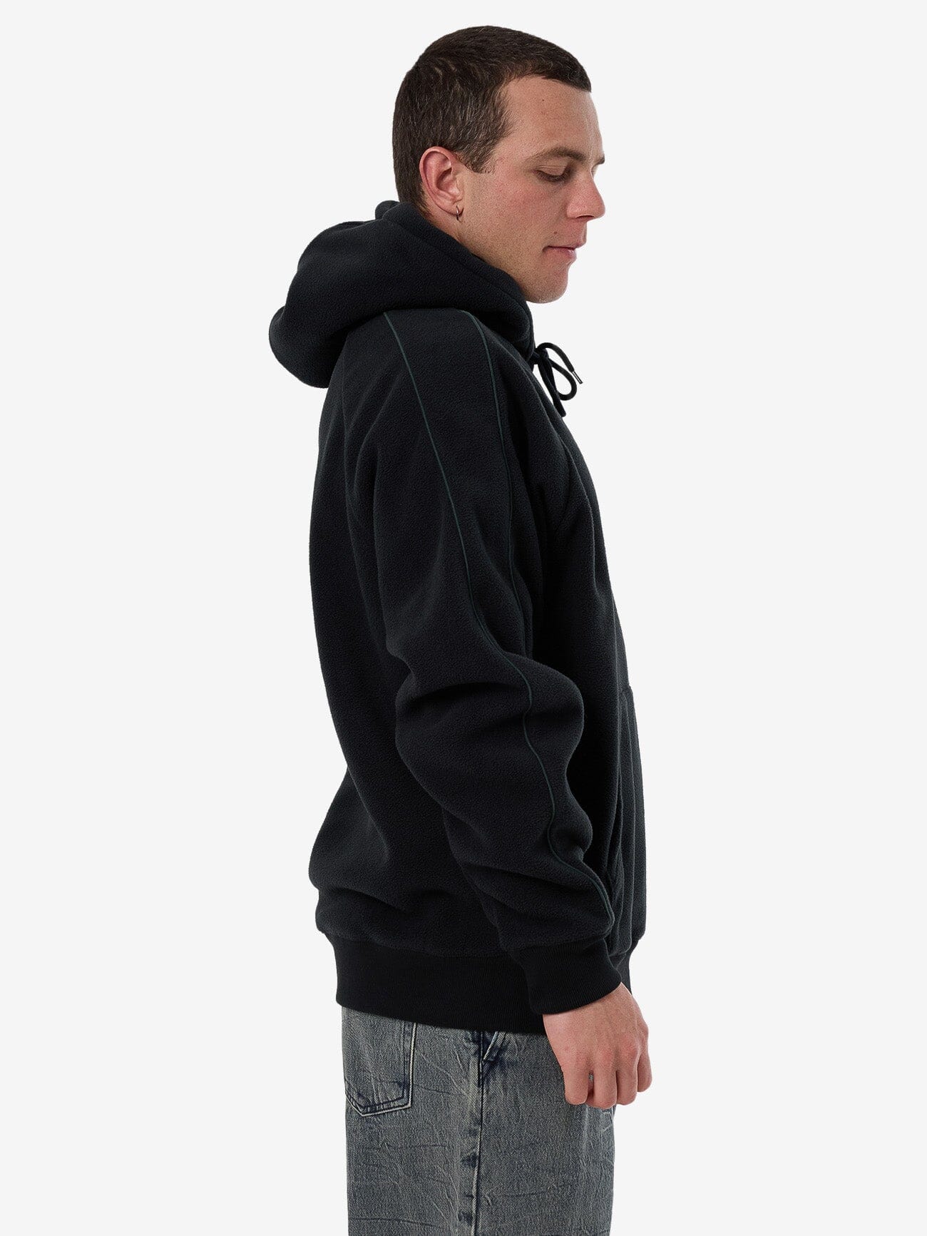 Fortune Favors Raglan Panel Hood - Washed Black XS