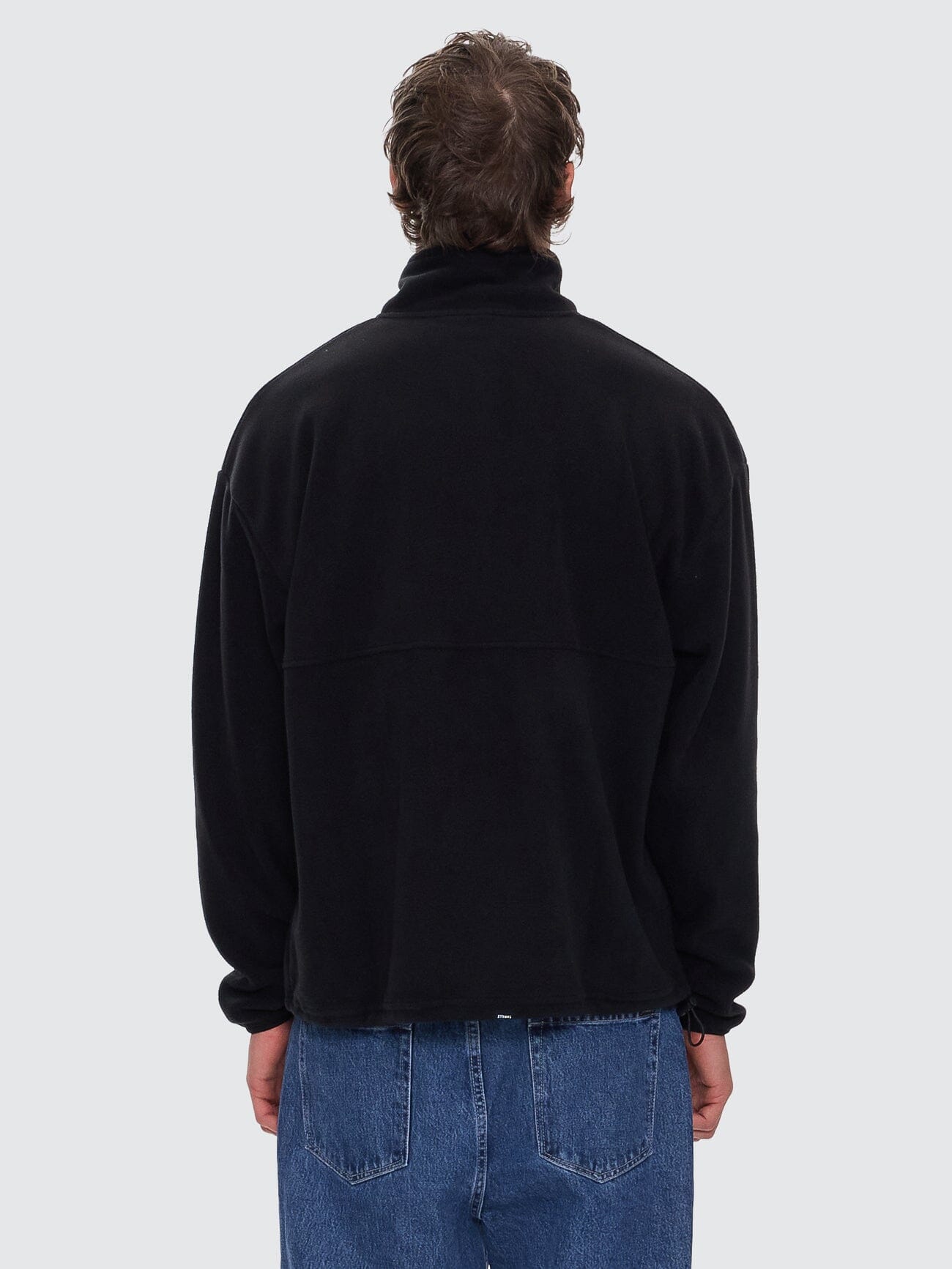Legacy Wreath Quarter Zip Polar Fleece - Black XS