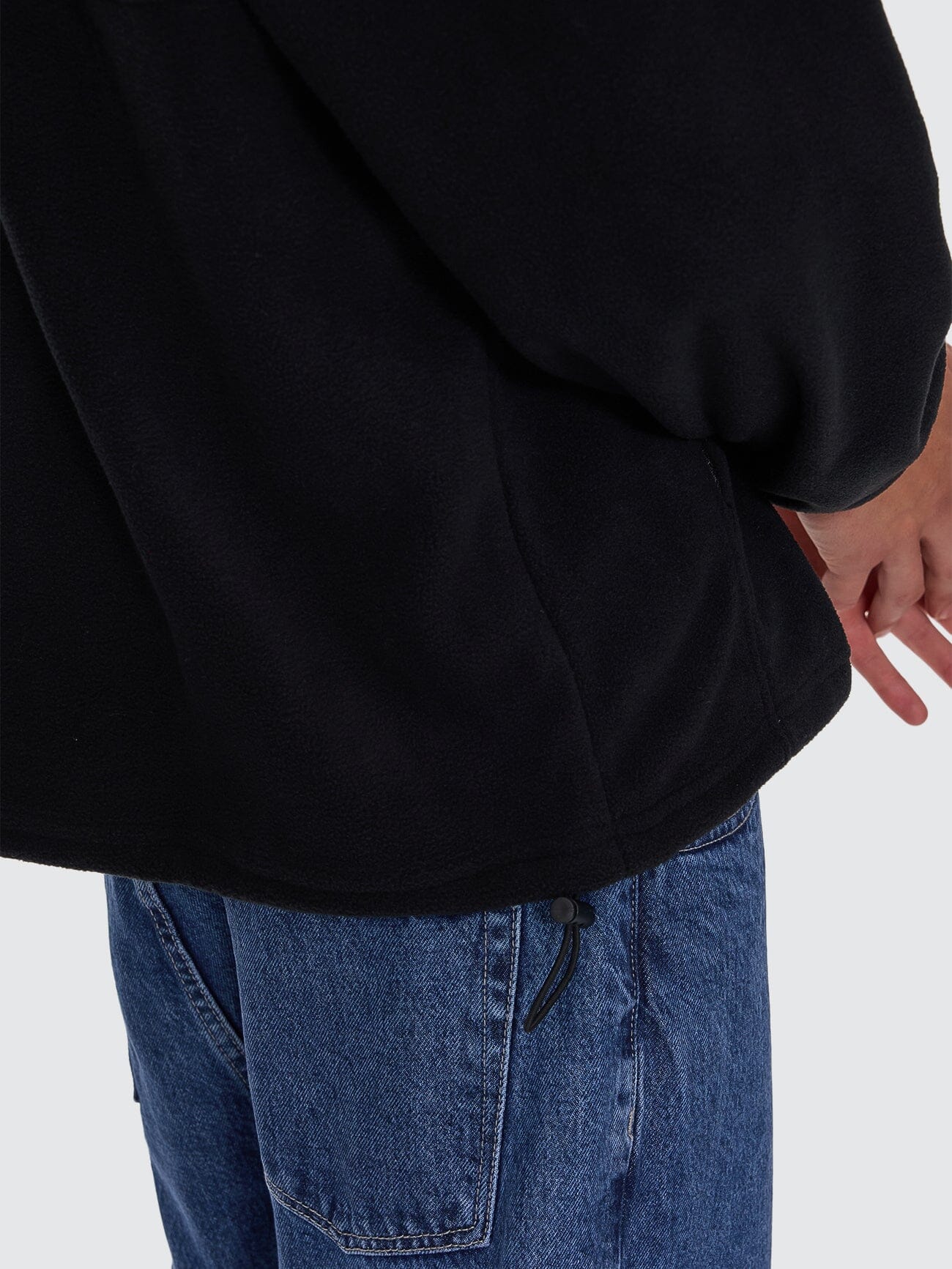 Legacy Wreath Quarter Zip Polar Fleece - Black XS
