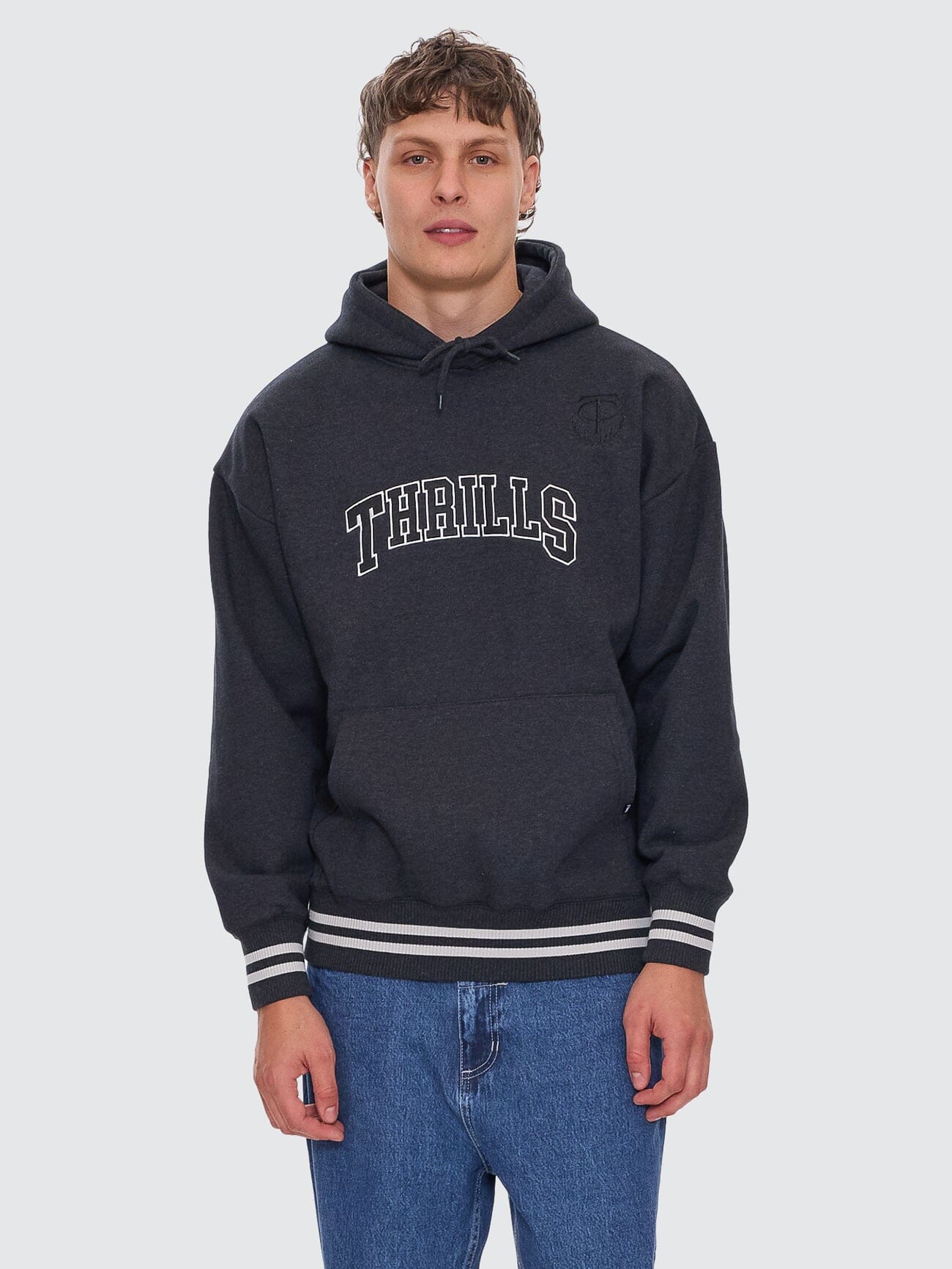 Legacy Slouch Pull On Hood - Black Marle XS