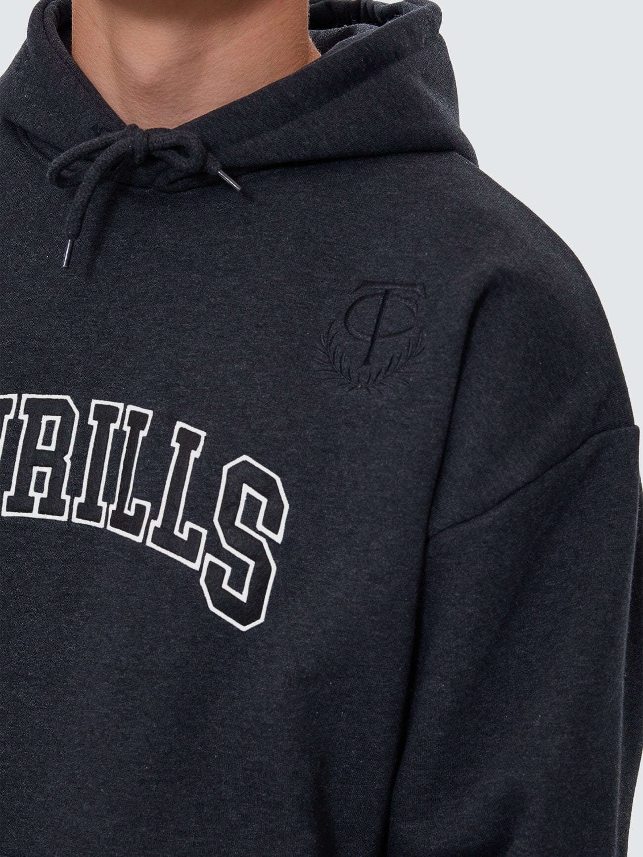Legacy Slouch Pull On Hood - Black Marle XS