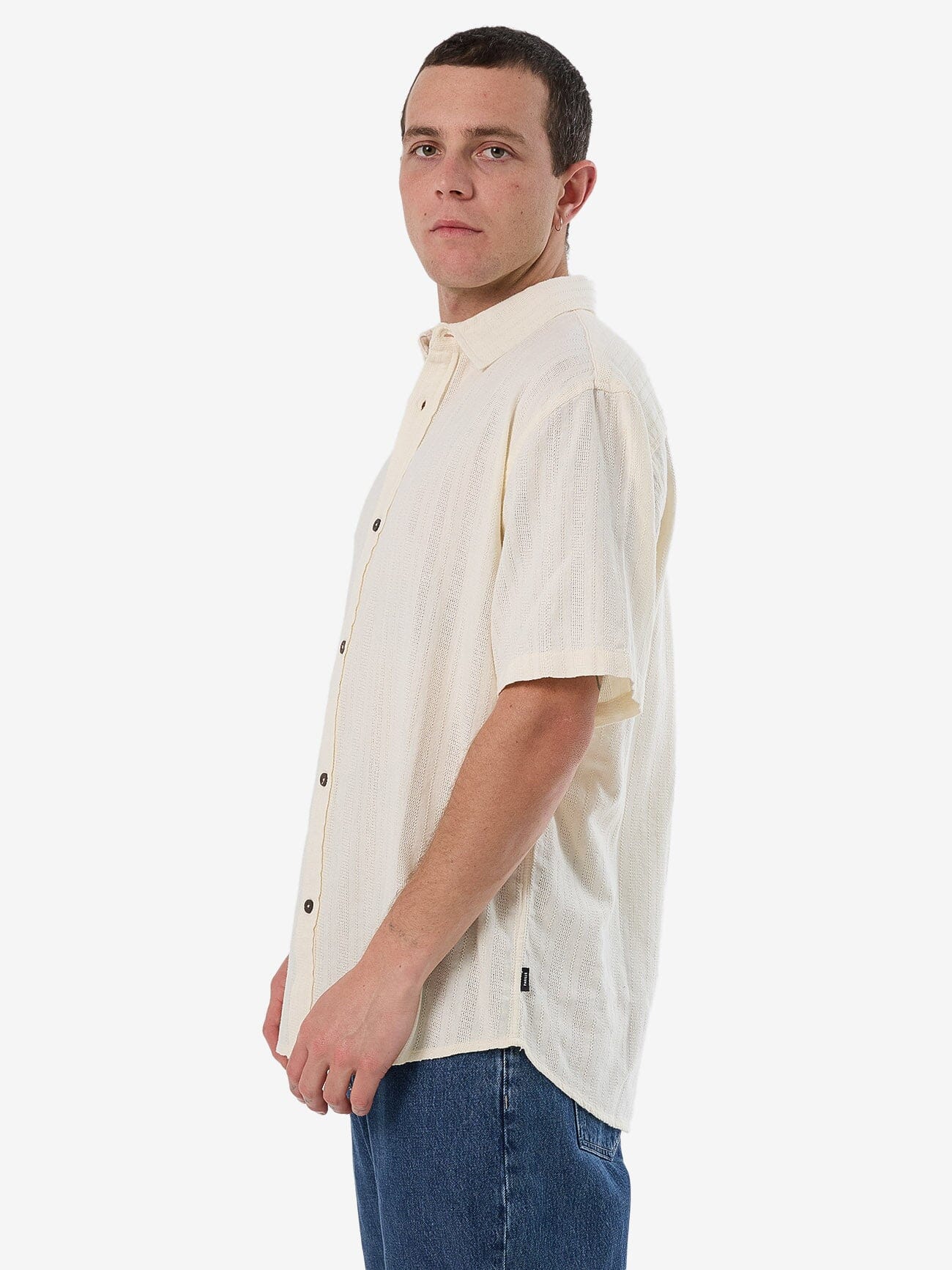 Unhinged 2.0 Short Sleeve Shirt - Dirty White XS