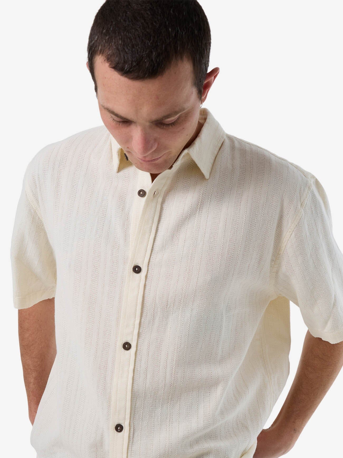 Unhinged 2.0 Short Sleeve Shirt - Dirty White XS