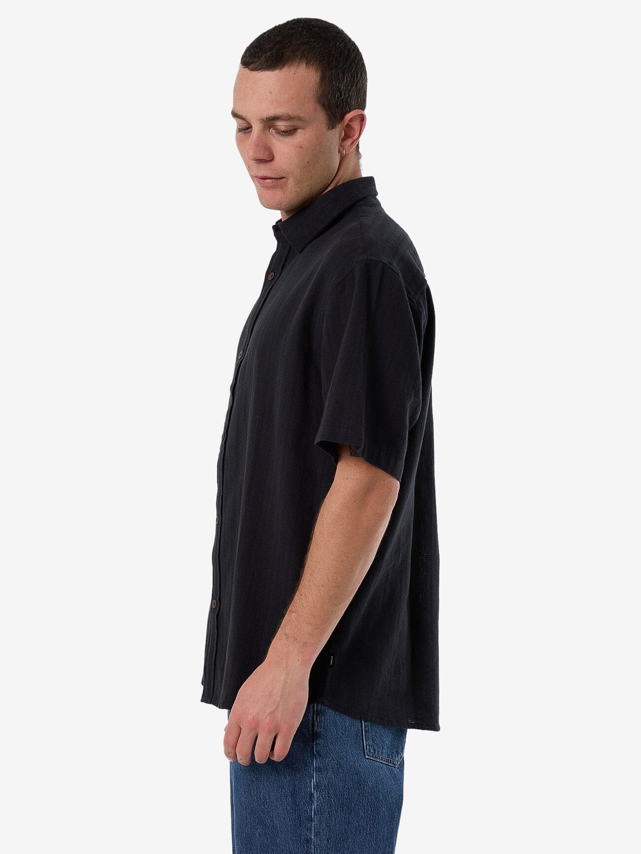 Unhinged 2.0 Short Sleeve Shirt - Washed Black XS