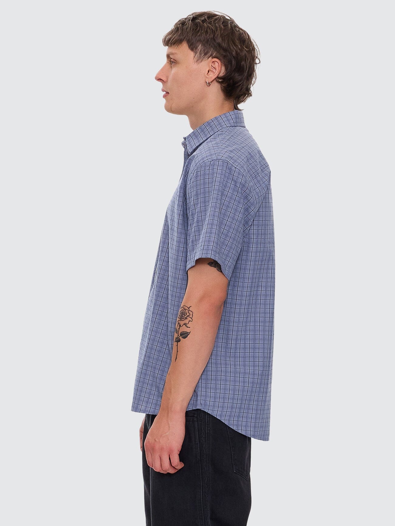 Ambient Connections Short Sleeve Shirt - Rustic Blue XS