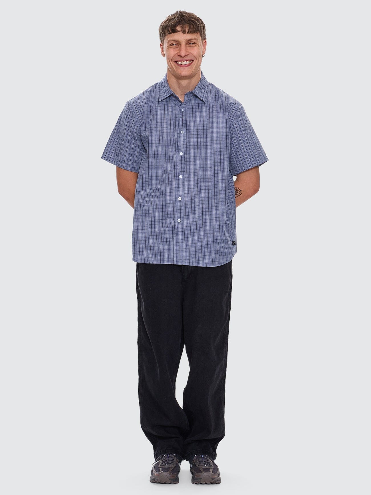 Ambient Connections Short Sleeve Shirt - Rustic Blue XS