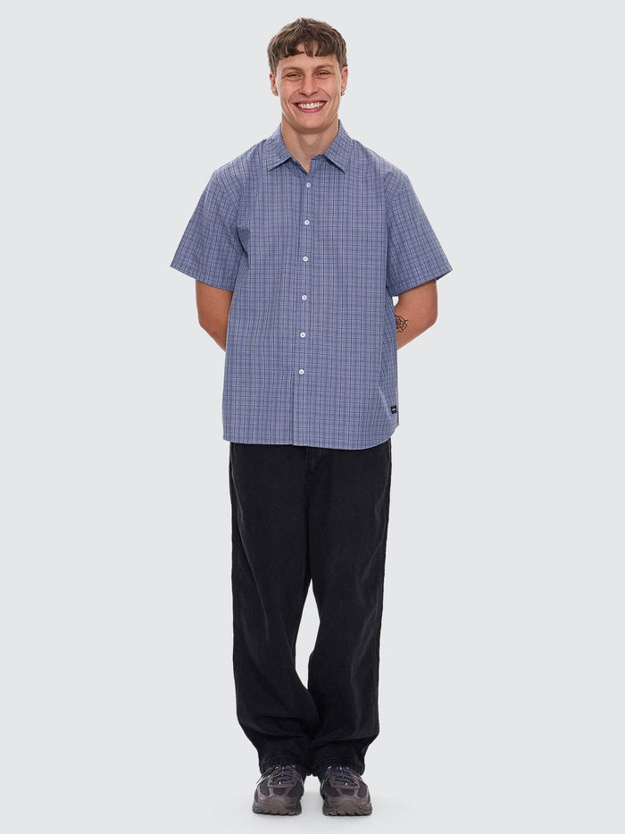 Ambient Connections Short Sleeve Shirt - Rustic Blue XS