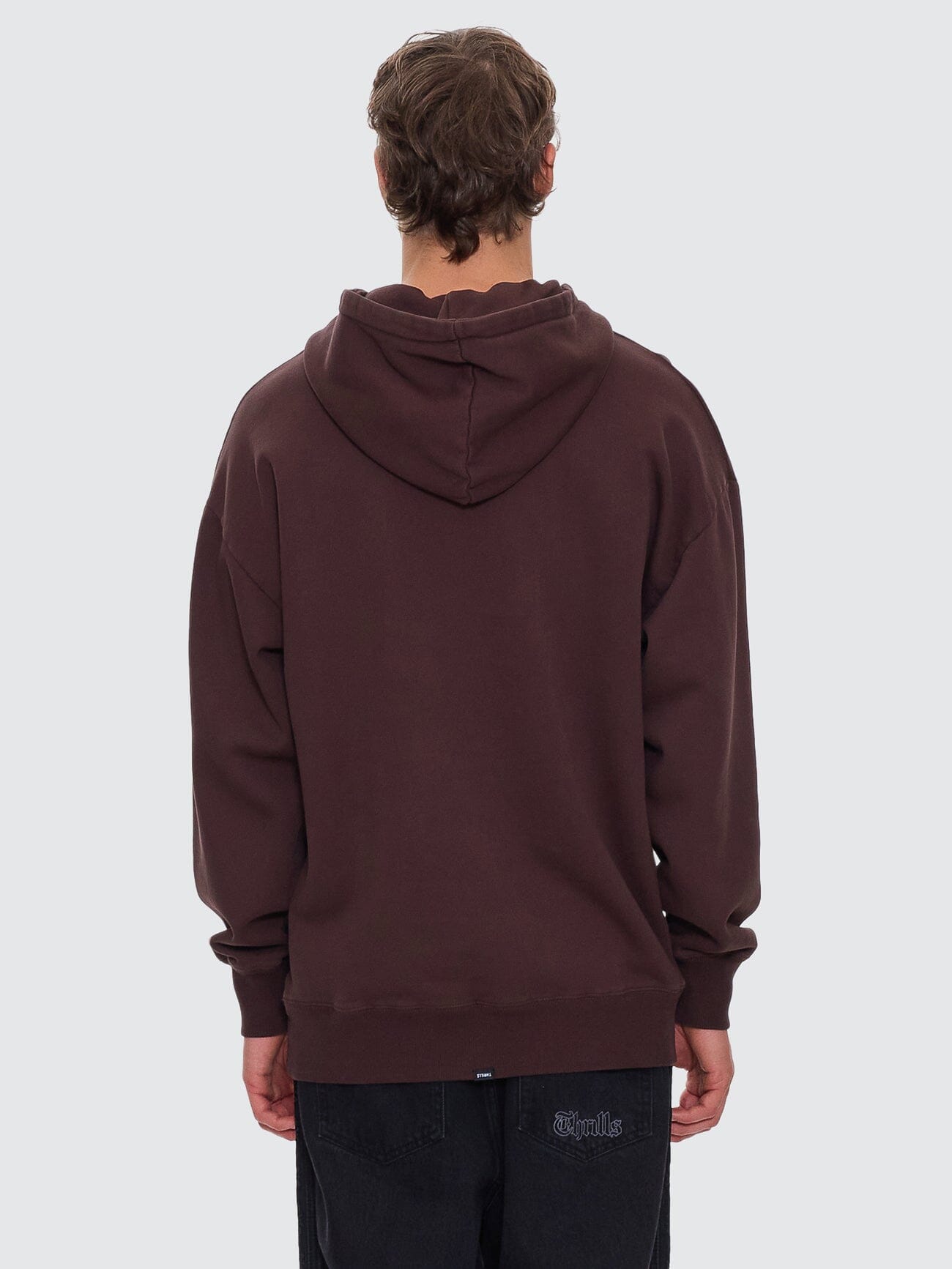 Thrills Military Slouch Pull On Hood - Java XS