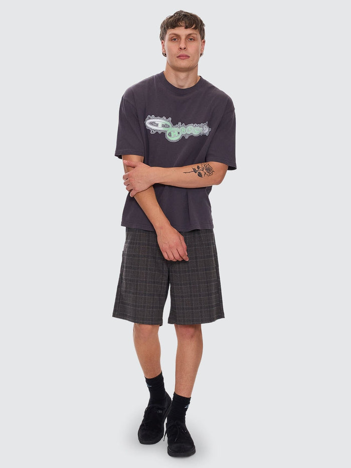 Jacob Plaid Short - Black 28