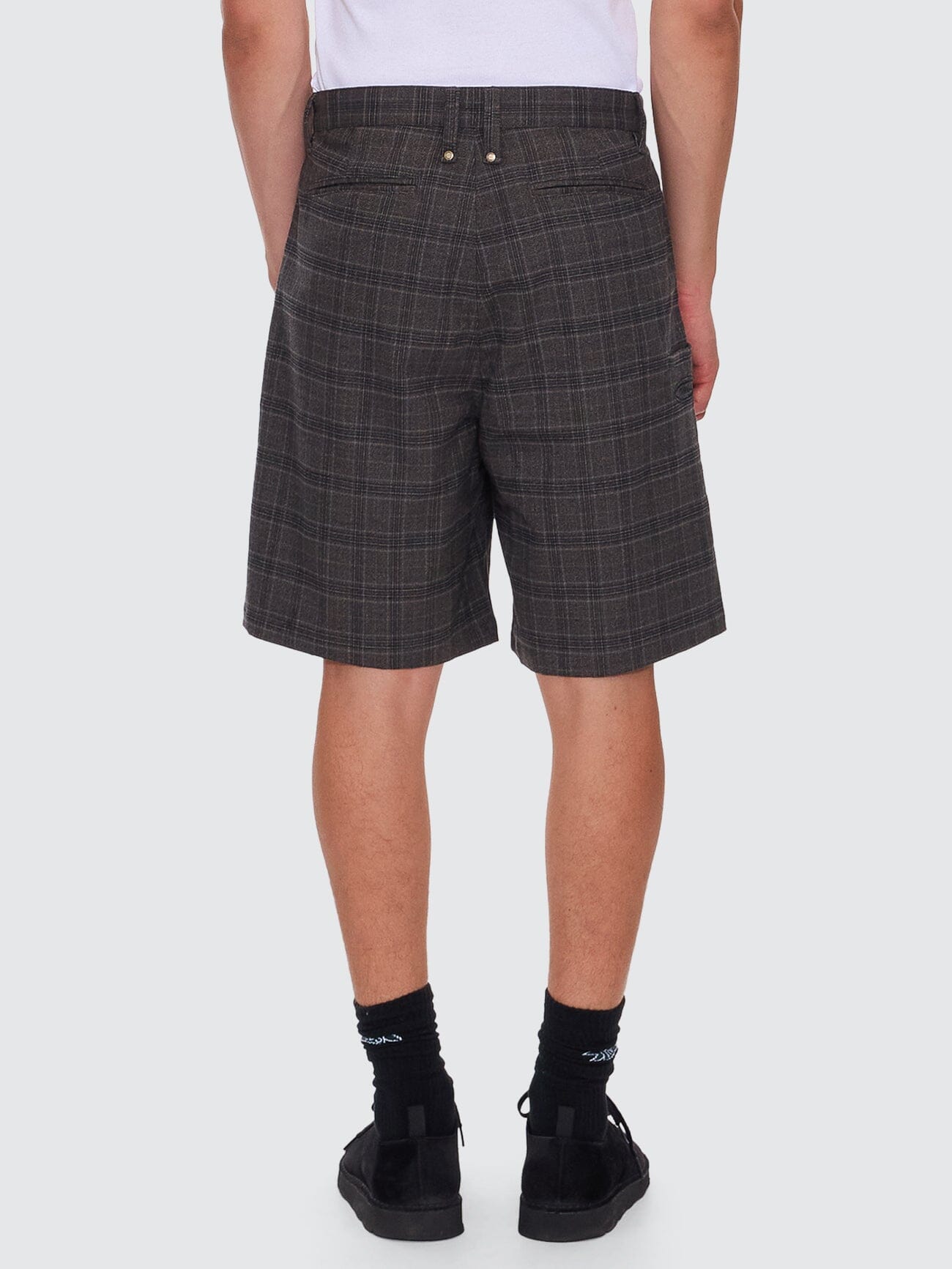 Jacob Plaid Short - Black 28