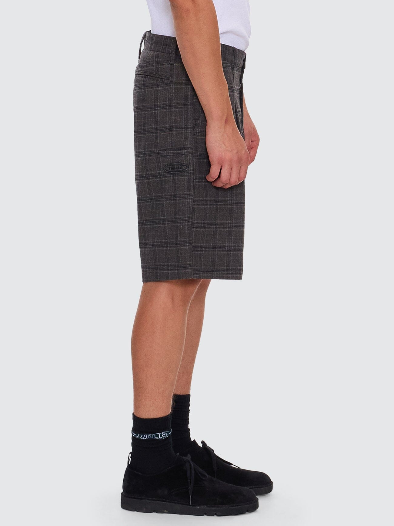 Jacob Plaid Short - Black 28