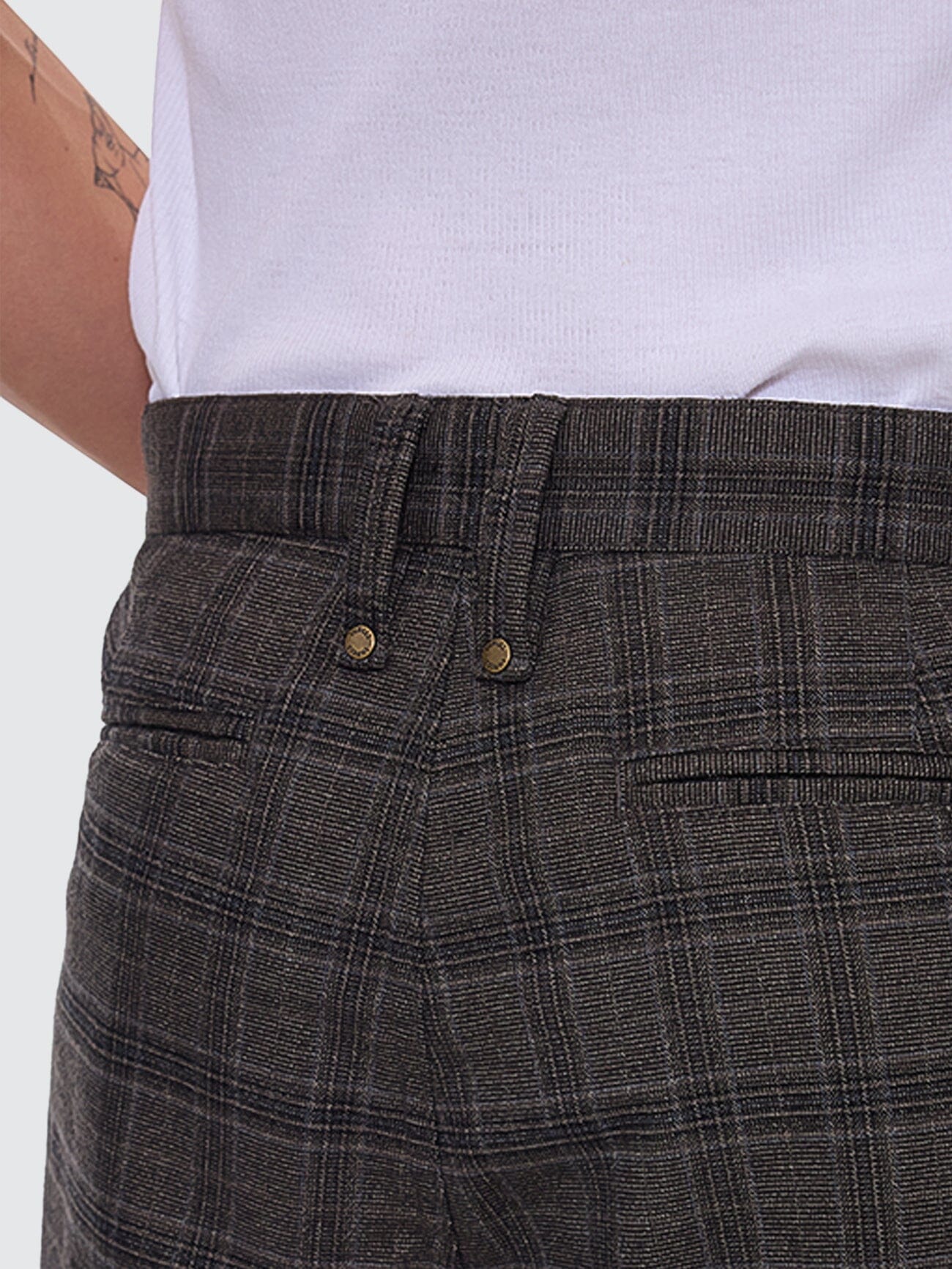 Jacob Plaid Short - Black 28