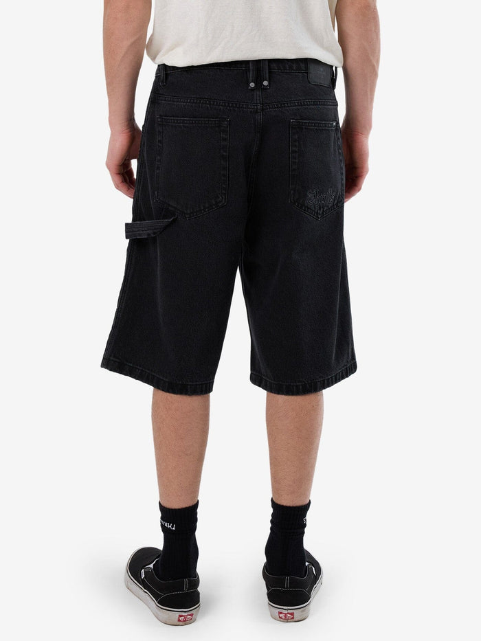 Lighten Up Big Slacker Denim Short - Aged Black 26