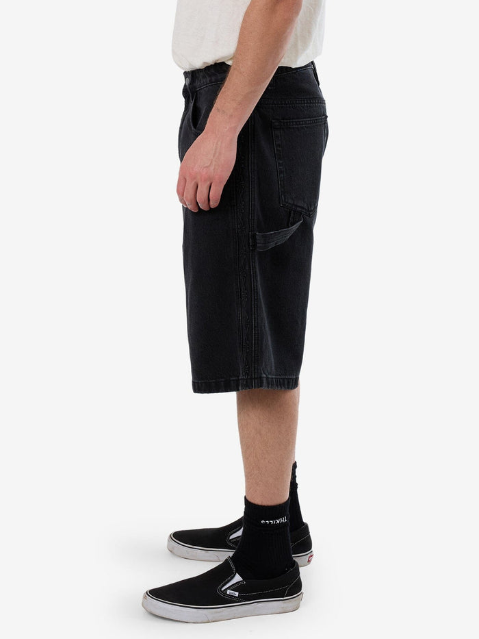 Lighten Up Big Slacker Denim Short - Aged Black 26