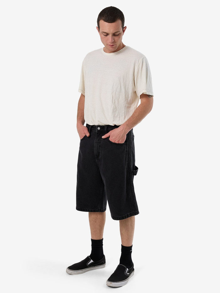 Lighten Up Big Slacker Denim Short - Aged Black 26