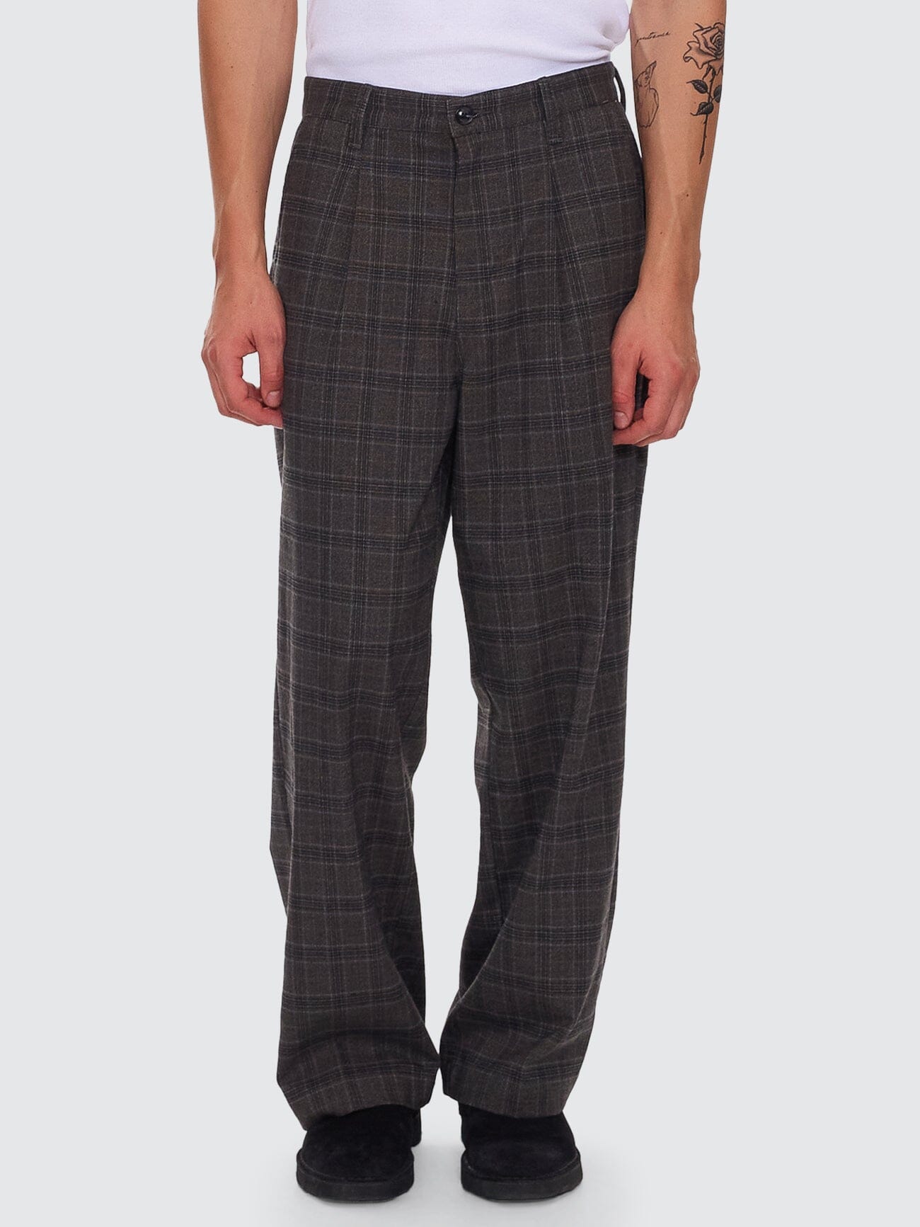 Jacob Plaid Pant - Black 26