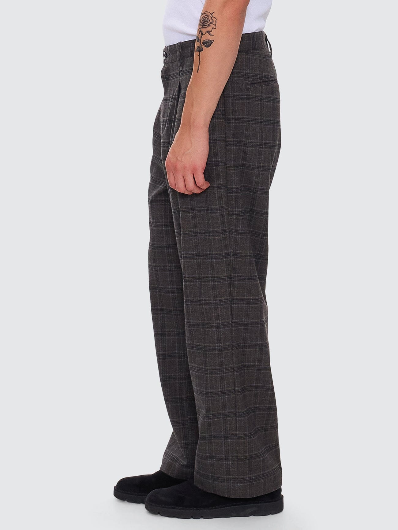 Jacob Plaid Pant - Black 26