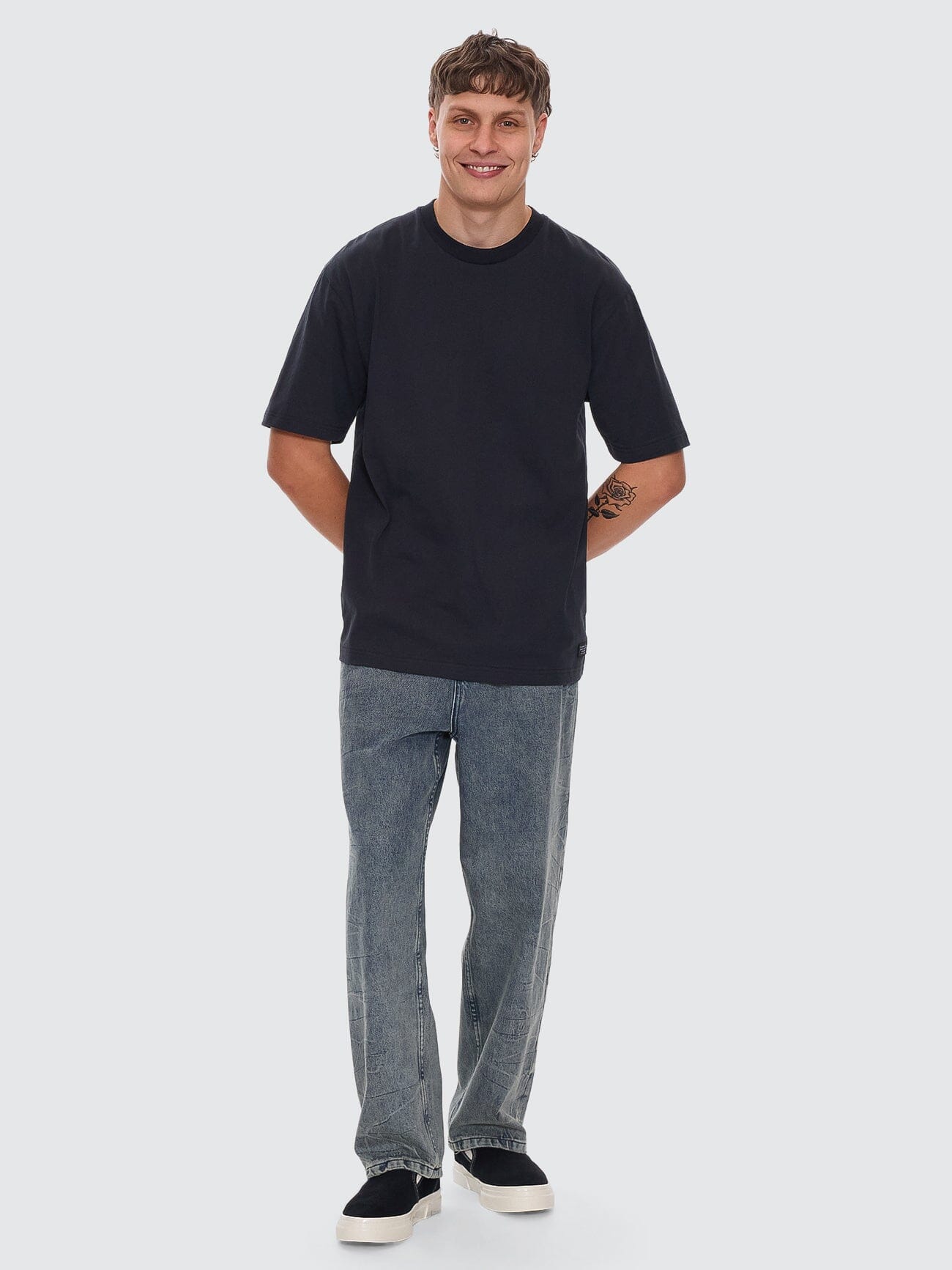 Vanished Big Slacker Baggy Pleat Denim Jean - Vanished Blue 26