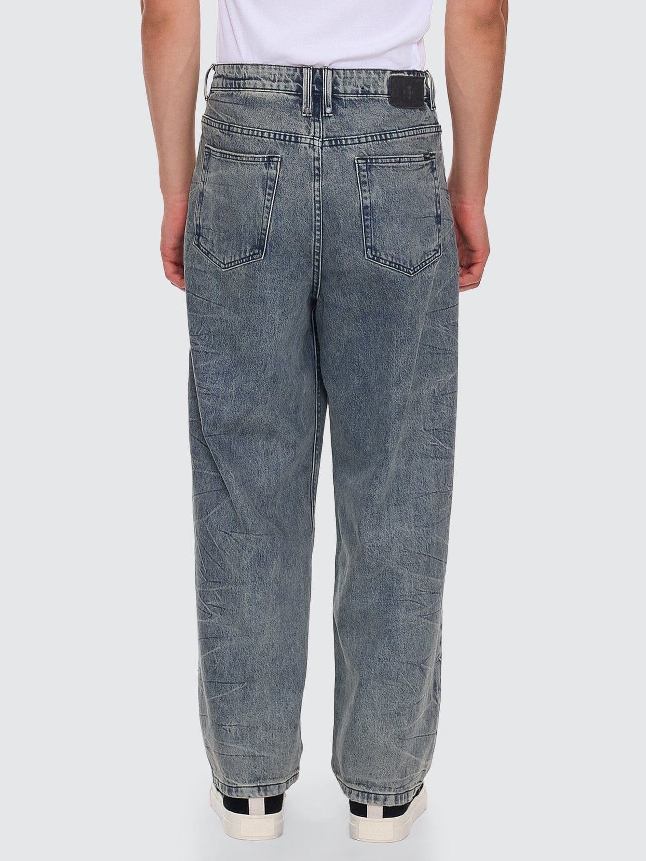 Vanished Big Slacker Baggy Pleat Denim Jean - Vanished Blue 26