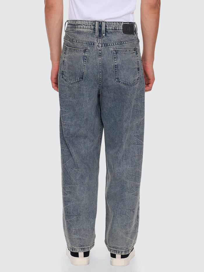 Vanished Big Slacker Baggy Pleat Denim Jean - Vanished Blue 26