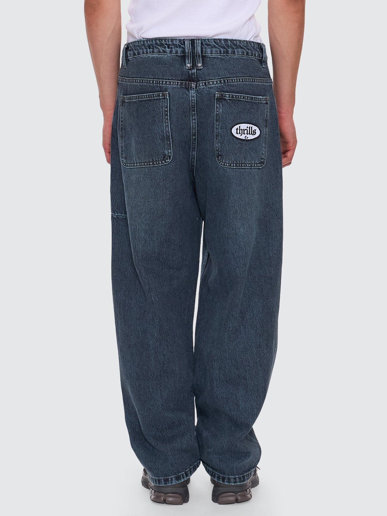 Lifted Spirits Big Slacker Baggy Denim Jean - Metal Blue 26