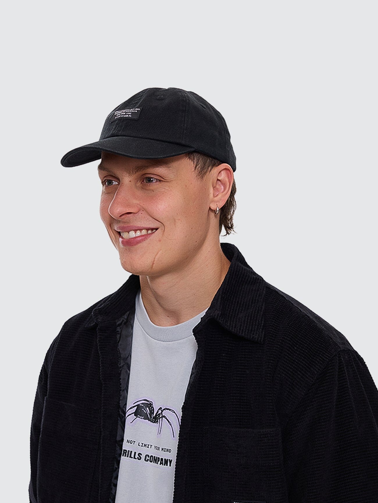 Issued 6 Panel Cap - Black One Size
