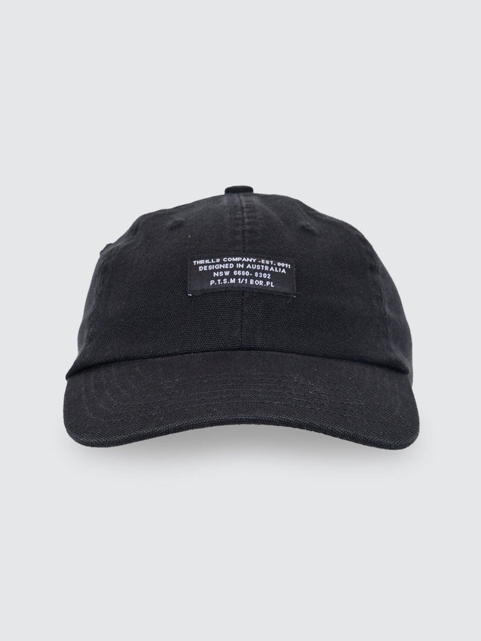 Issued 6 Panel Cap - Black