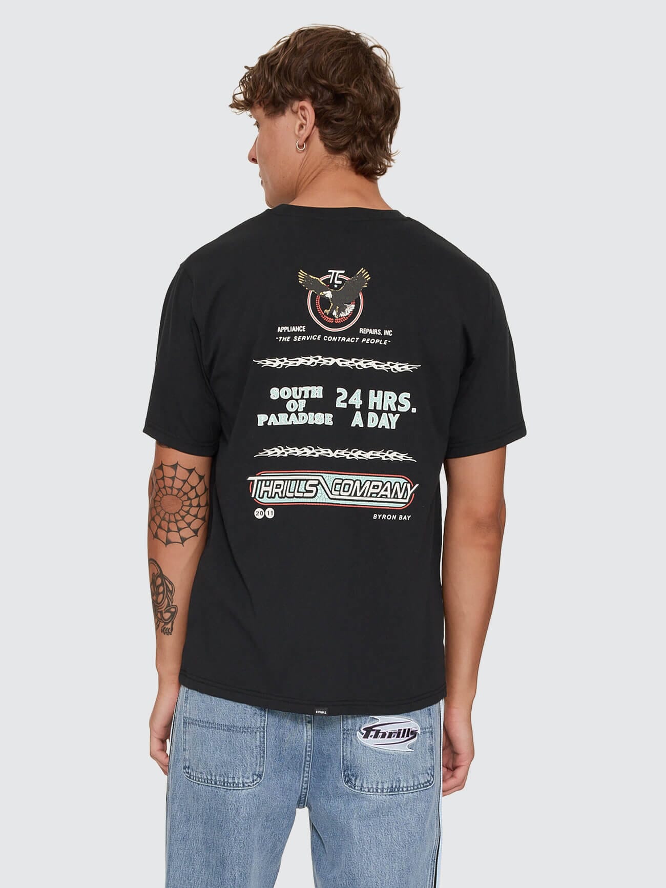 Servicing South Of Paradise Merch Tee - Washed Black XS